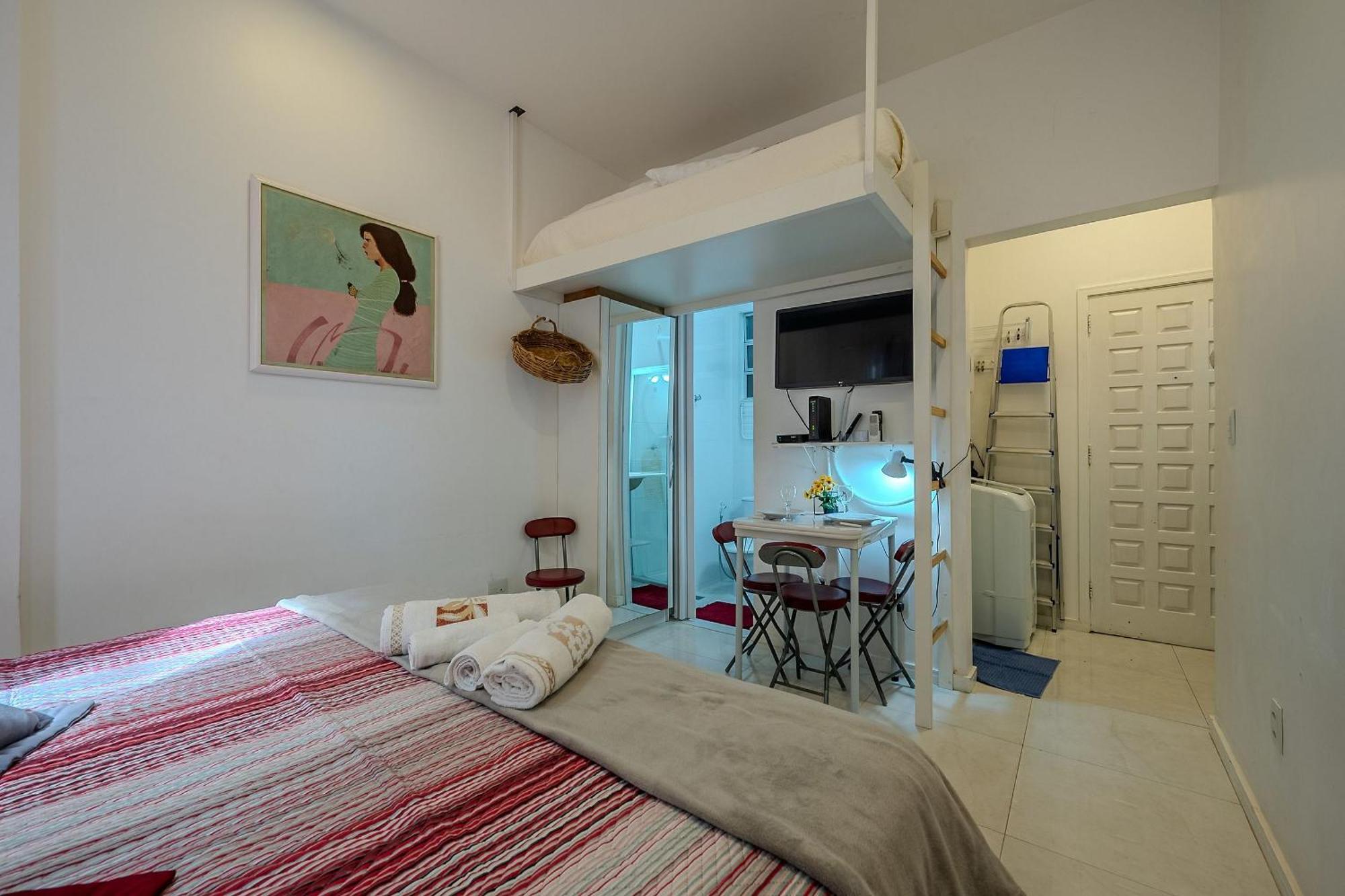 Studio Na Quadra Da Praia De Copacabana Rio de Janeiro Buitenkant foto