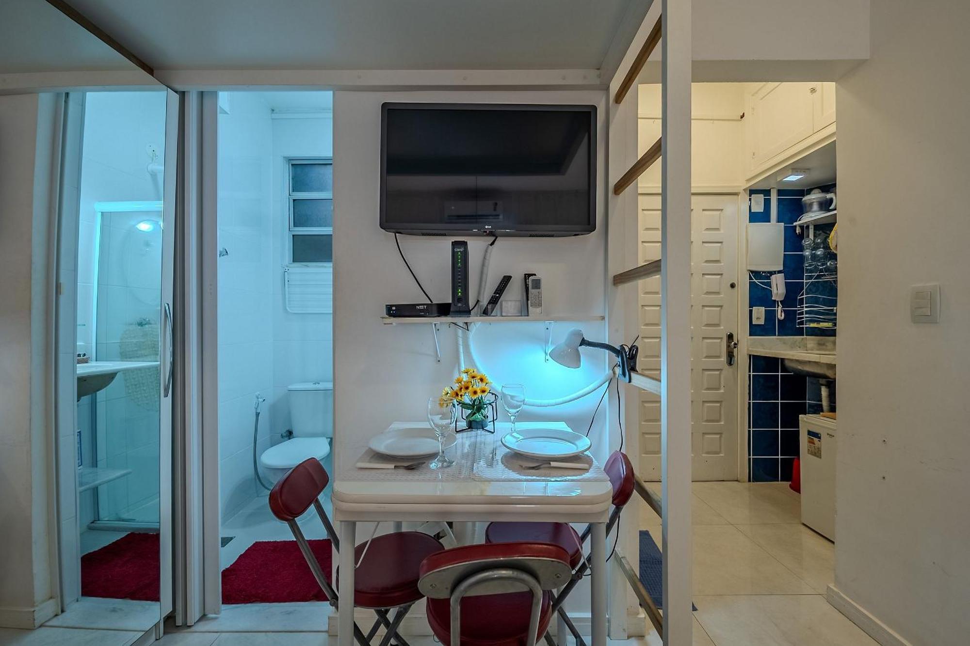 Studio Na Quadra Da Praia De Copacabana Rio de Janeiro Buitenkant foto